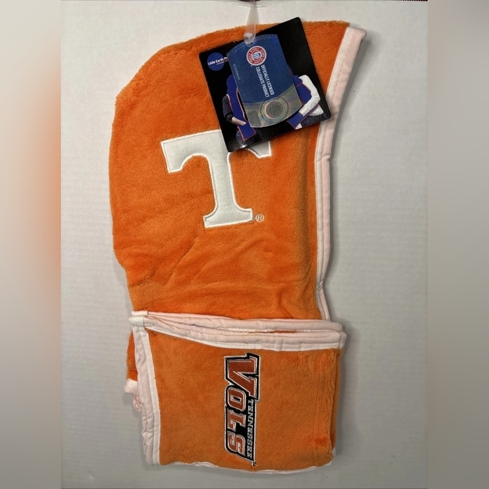NCAA Tennessee Vols Plush Orange ULTRA FLEECE HOODIE SCARF WITH POCKETS🦅🏈